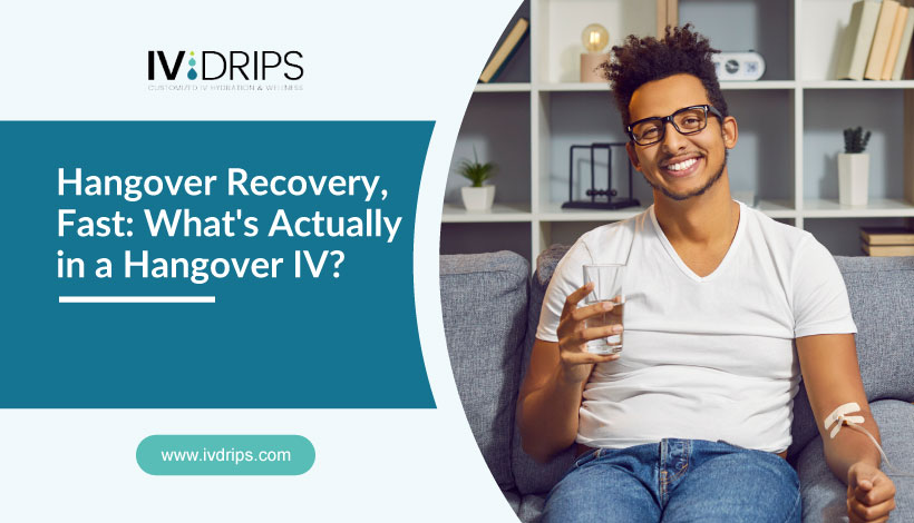 Hangover Recovery, Fast: What's Actually in a Hangover IV?